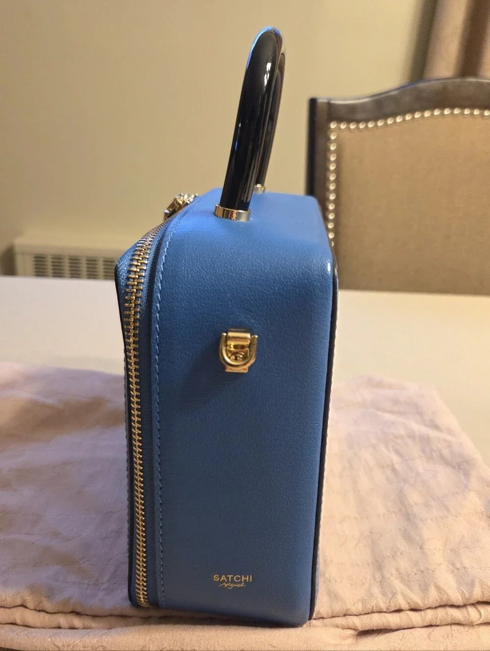 Satchi Miguel x ALULU Italian Leather Pixel Series Crossbody Bag UNIQUE rare